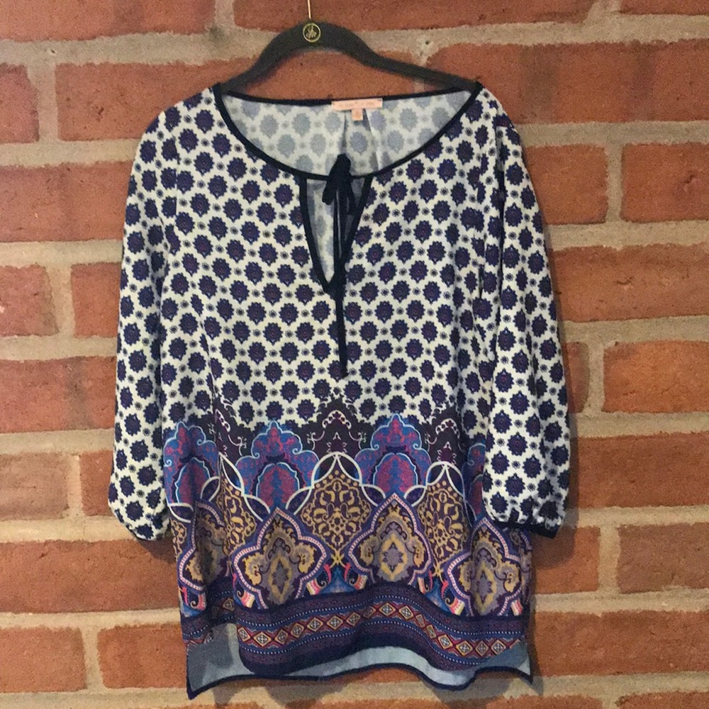 Bohemian print tunic